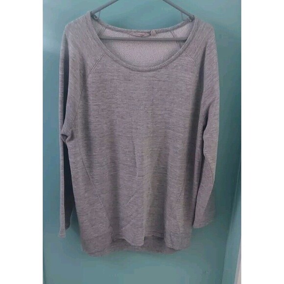 Athleta Tops - ! ATHLETA GRAY CREW NECK SWEATSHIRT Athletic Warm Gym Shirt Women L